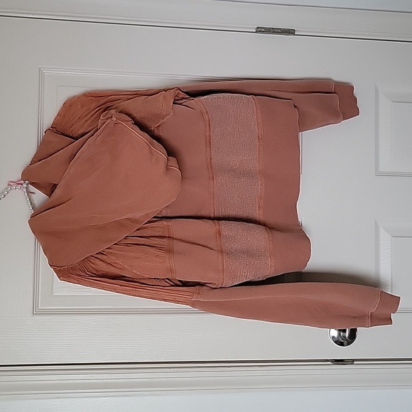 Free People| High Low hoodie Size L - Picture 6 of 9